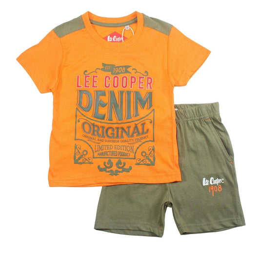 Ensemble Lee Cooper - 6A Garçon - Enfant - Orange - 100% Coton 160 GSM S/J - TrendyFlair