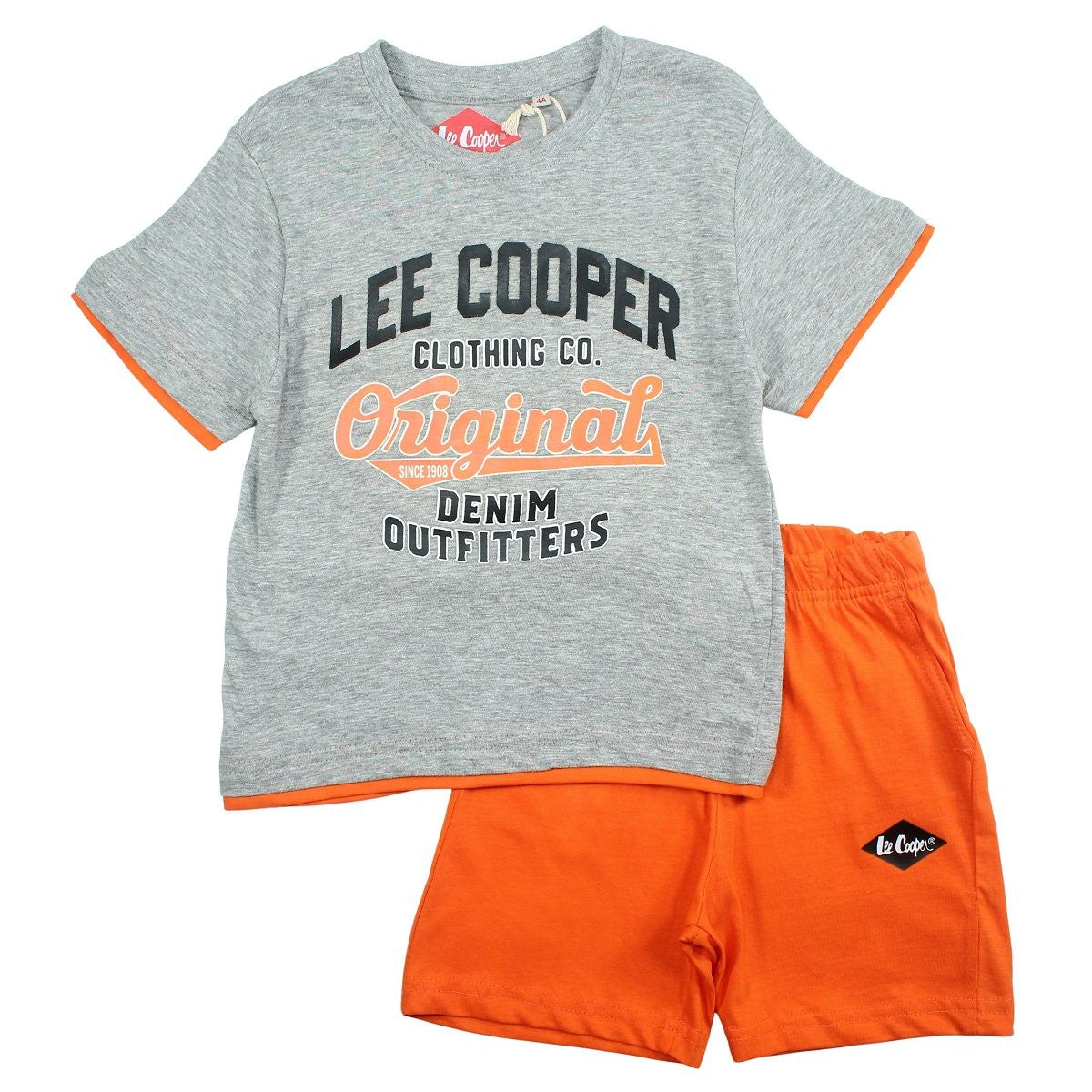 Ensemble Lee Cooper - 6A Garçon - Enfant - Gris - 100% Coton 160 GSM S/J - TrendyFlair
