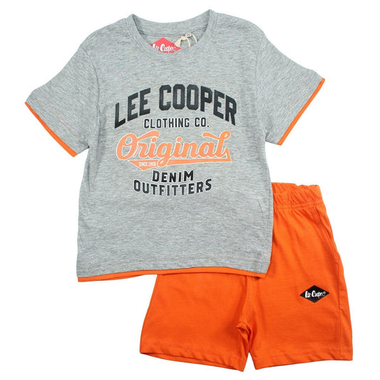 Ensemble Lee Cooper - 6A Garçon - Enfant - Gris - 100% Coton 160 GSM S/J - TrendyFlair