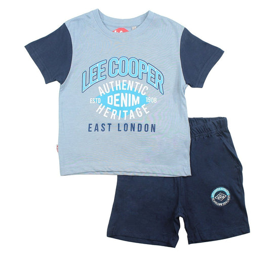 Ensemble Lee Cooper - 6A Garçon - Enfant - Bleu - 100% Coton 160 GSM S/J - TrendyFlair