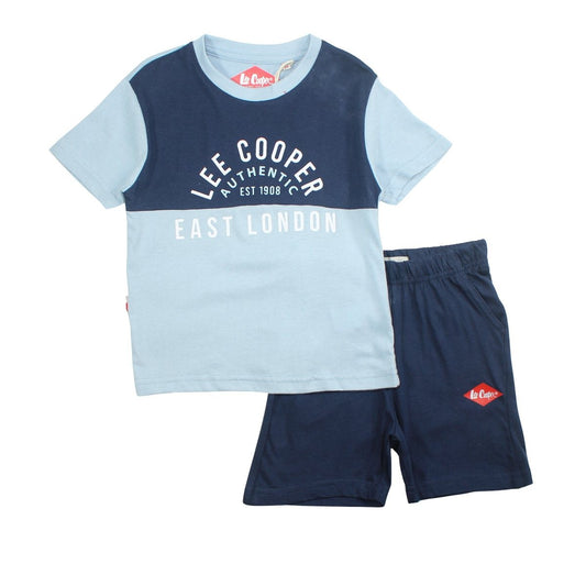Ensemble Lee Cooper - 6A Garçon - Enfant - Bleu - 100% Coton 160 GSM S/J - TrendyFlair