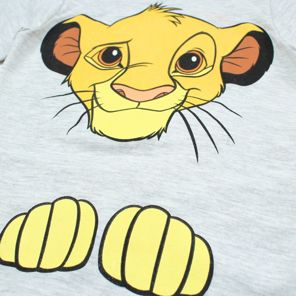 Ensemble Le Roi lion - 4A Garçon - Enfant - Gris - 100% Coton, 160 GSM SJ, MELANGE: 93% Coton, 7%Polyester - TrendyFlair