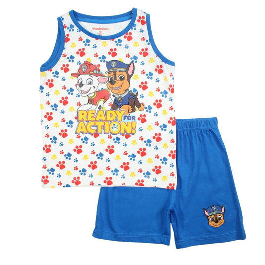 Ensemble Paw Patrol - 4A Garçon - Enfant - Bleu - 100% Coton - TrendyFlair