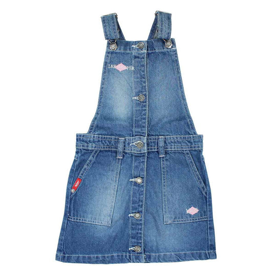 Robe Salopette Lee Cooper - 6A Fille - Enfant - Bleu - 100 % Coton - TrendyFlair