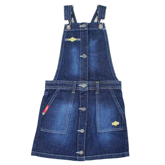 Robe Salopette Lee Cooper - 6A Fille - Enfant - Marine - 100 % Coton - TrendyFlair