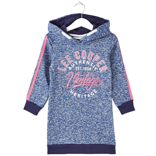 Robe capuche Lee Cooper - 6A Fille - Enfant - Bleu - 100% Polyester - TrendyFlair