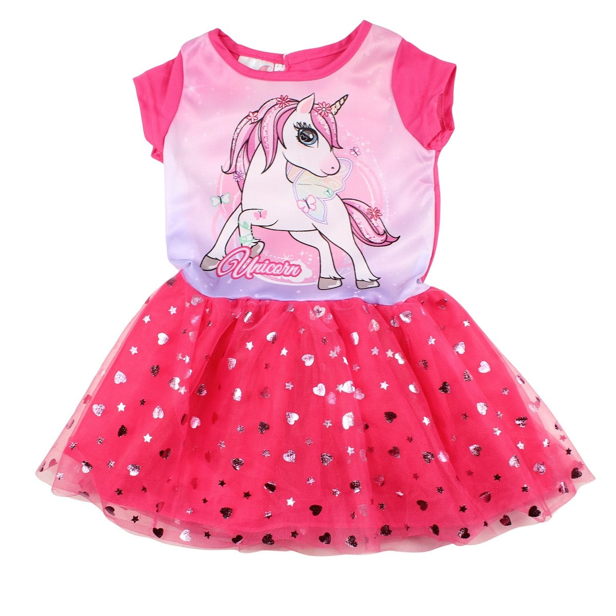 Robe Tulle unicorn - 2/3A Fille - Enfant - Rose - 85%Polyester 15% ELASTHANE - TrendyFlair