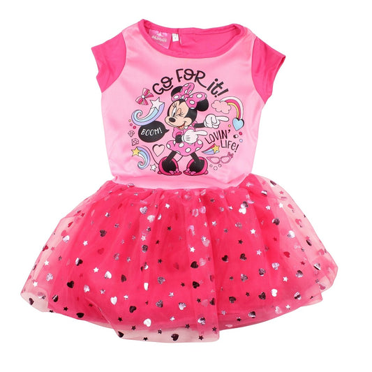 Robe Tulle minnie - 4/5A Fille - Enfant - Rose - 85%Polyester 15% ELASTHANE - TrendyFlair