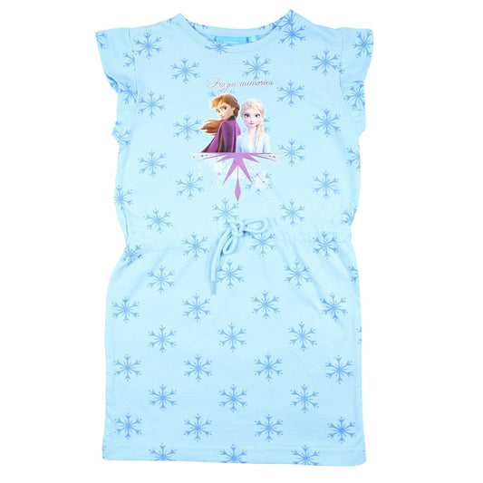 Robe La Reine des neiges - 3A Fille - Enfant - Bleu - 100% Coton - TrendyFlair