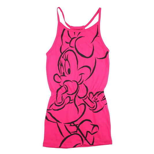 Robe Minnie - 10A Fille - Enfant - Fushia - 100% Coton - TrendyFlair