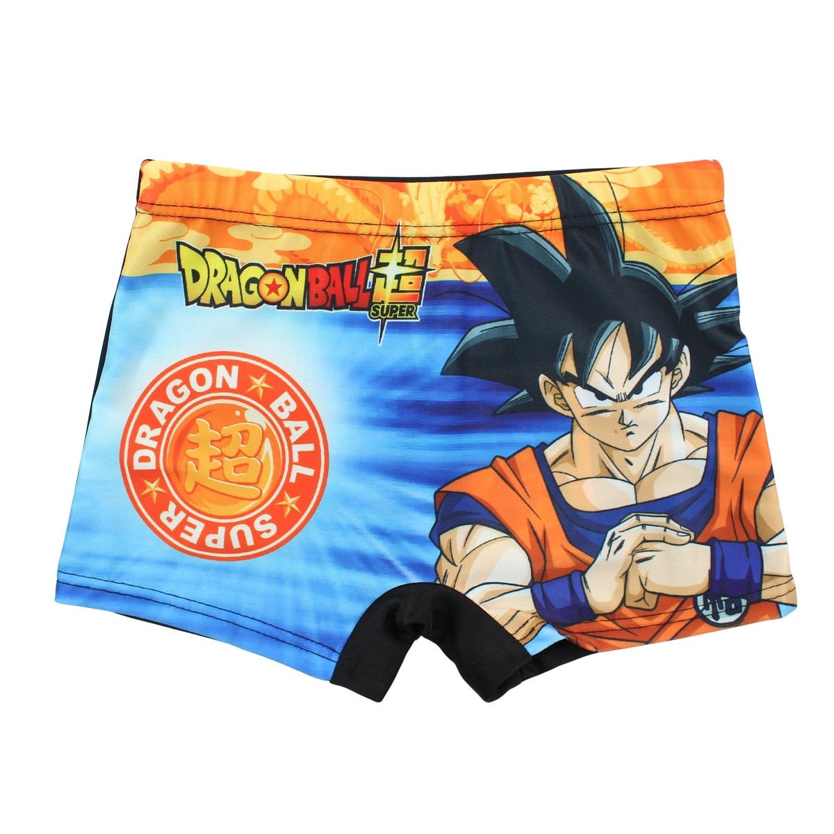 Boxer de bain dragon ball - 8A Garçon - Enfant - Noir - 100% Polyester - TrendyFlair