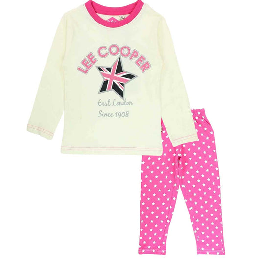 Pyjama coton Lee Cooper - 6A Fille - Enfant - Blanc - 100 % Coton - TrendyFlair