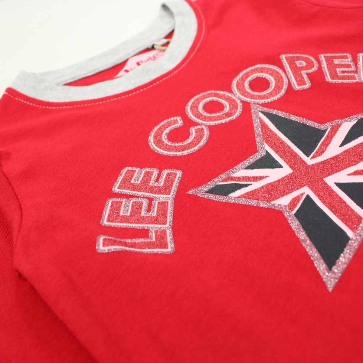 Pyjama coton Lee Cooper - 6A Fille - Enfant - Rouge - 100 % Coton - Gris: 95 % Coton - 5 % viscose - TrendyFlair