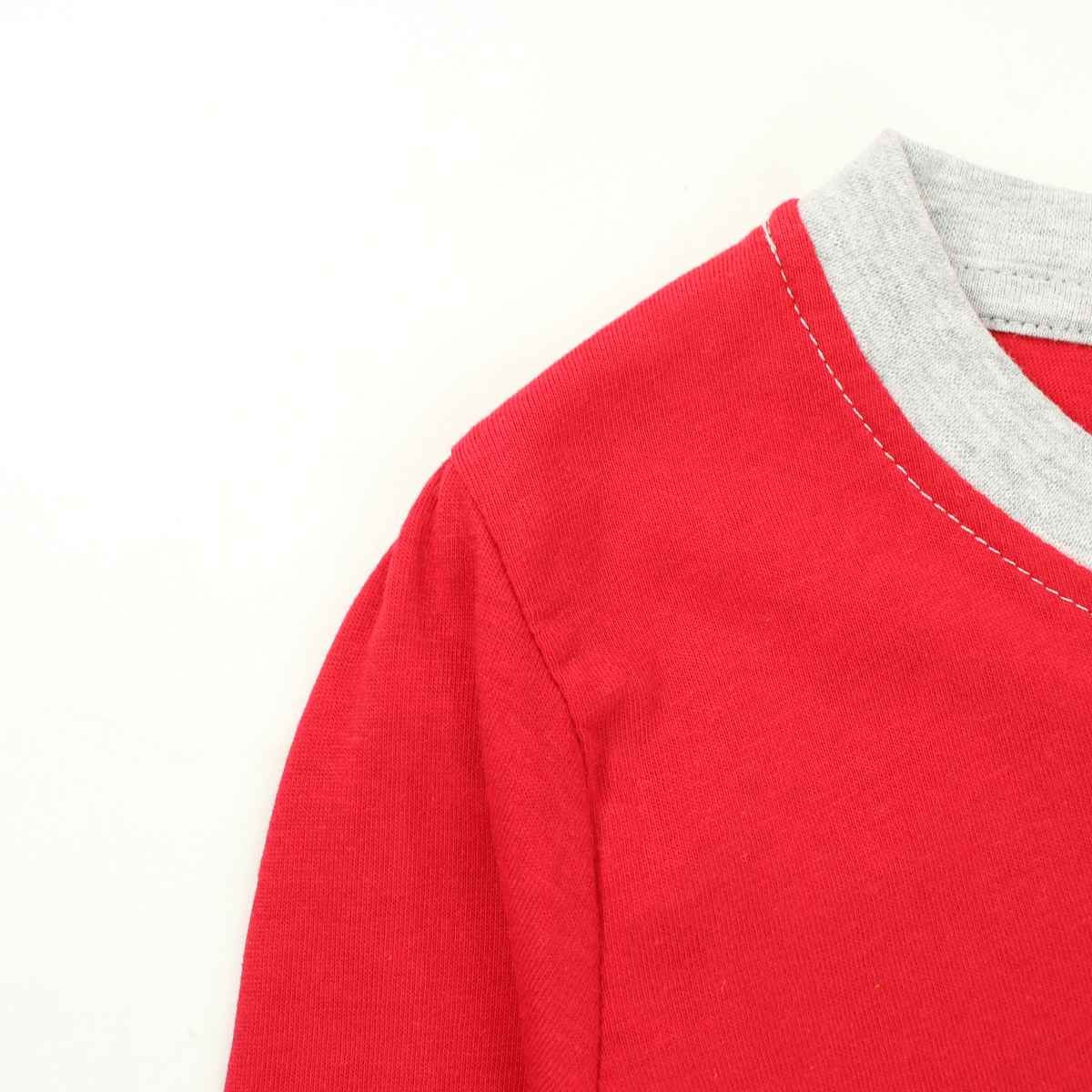 Pyjama coton Lee Cooper - 6A Fille - Enfant - Rouge - 100 % Coton - Gris: 95 % Coton - 5 % viscose - TrendyFlair