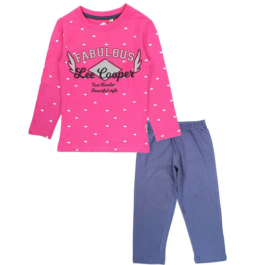 Pyjama coton Lee Cooper - 6A Fille - Enfant - Fushia - 100 % Coton - TrendyFlair