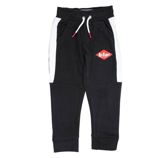 Pantalon de jogging Lee Cooper - 6A Garçon - Enfant - Noir - 60% Coton/40% Polyester, Fleece, 280GSM - TrendyFlair