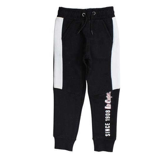 Pantalon de jogging Lee Cooper - 6A Garçon - Enfant - Noir - 60% Coton/40% Polyester, Fleece, 280GSM - TrendyFlair