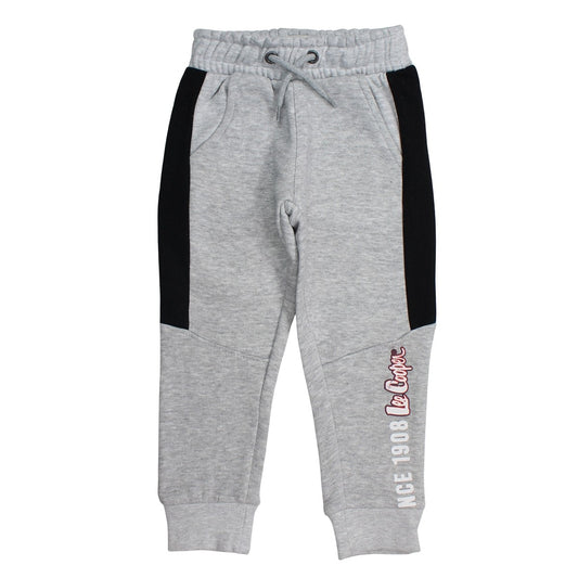 Pantalon de jogging Lee Cooper - 6A Garçon - Enfant - Gris - 60% Coton/40% Polyester, Fleece, 280GSM - TrendyFlair