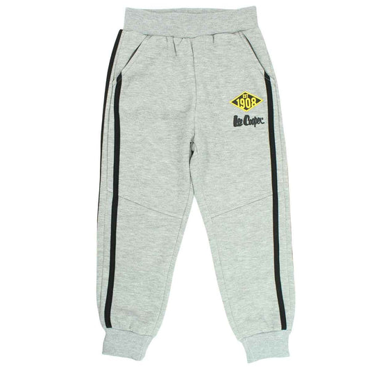 Pantalon de jogging Lee Cooper - 6A Garçon - Enfant - Gris - 80 % Polyester - 20 % Coton - TrendyFlair