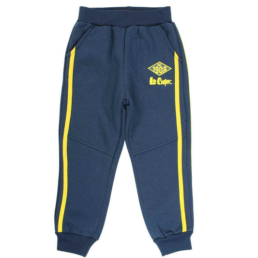 Pantalon de jogging Lee Cooper - 6A Garçon - Enfant - Marine - 80 % Polyester - 20 % Coton - TrendyFlair