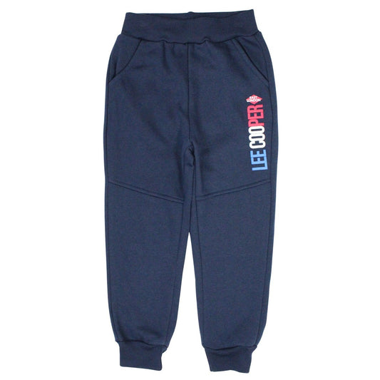 Pantalon de jogging Lee Cooper - 4A Garçon - Enfant - Marine - 80 % Polyester - 20 % Coton - TrendyFlair