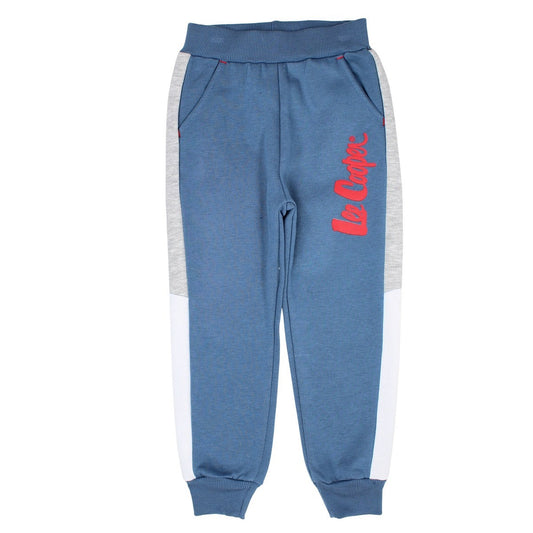 Pantalon de jogging Lee Cooper - 6A Garçon - Enfant - Bleu - 80 % Polyester - 20 % Coton - TrendyFlair