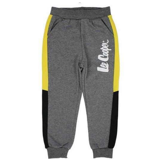 Pantalon de jogging Lee Cooper - 6A Garçon - Enfant - Gris - 80 % Polyester - 20 % Coton - TrendyFlair