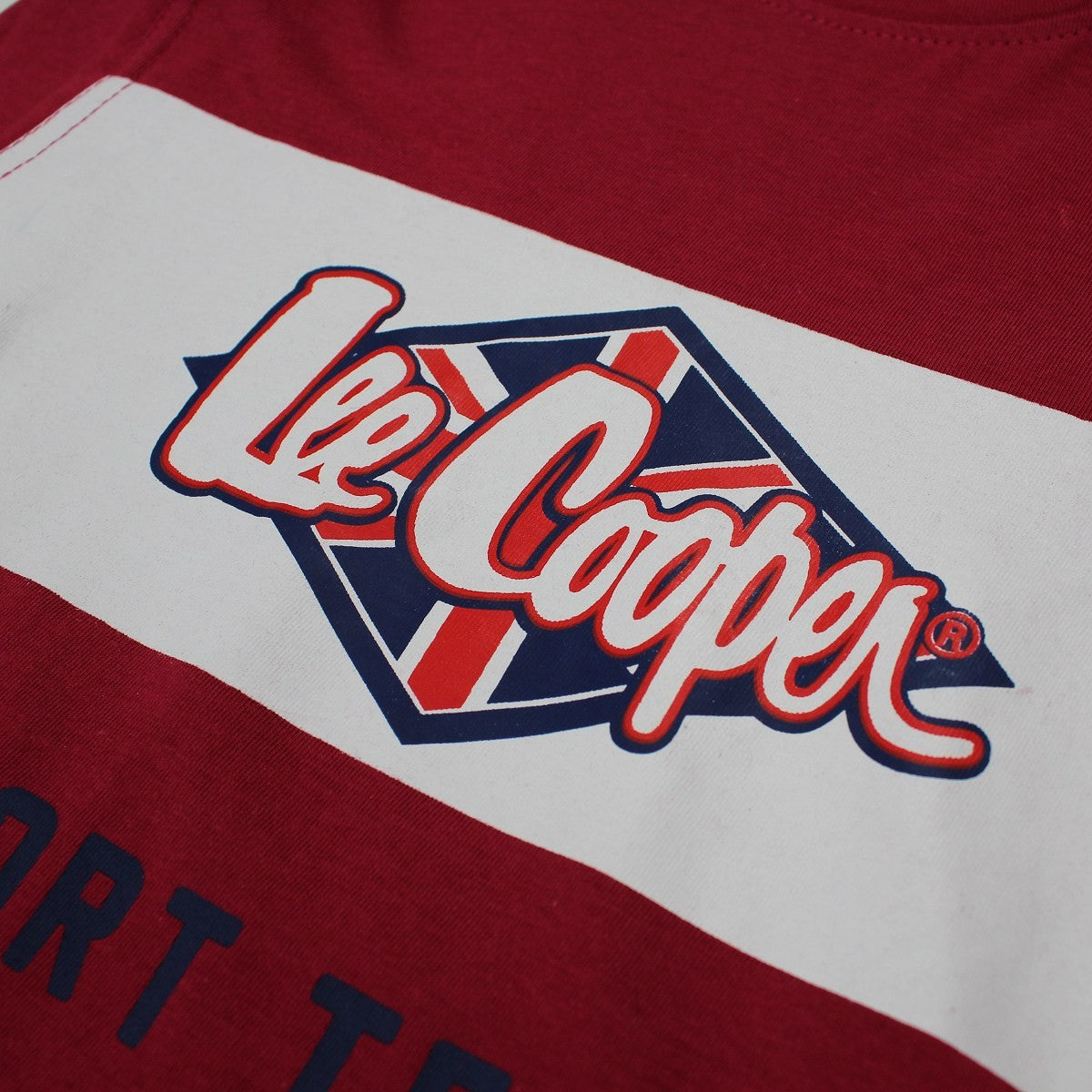 T-Shirt Lee Cooper - 4A Garçon - Enfant - Bordeaux - 100 % Coton - TrendyFlair