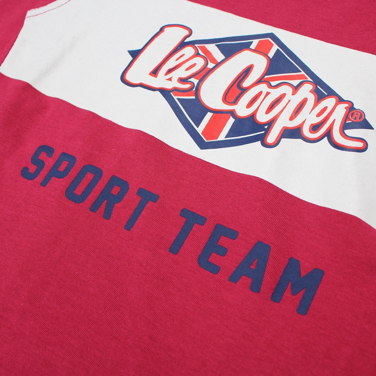 T-Shirt Lee Cooper - 4A Garçon - Enfant - Bordeaux - 100 % Coton - TrendyFlair