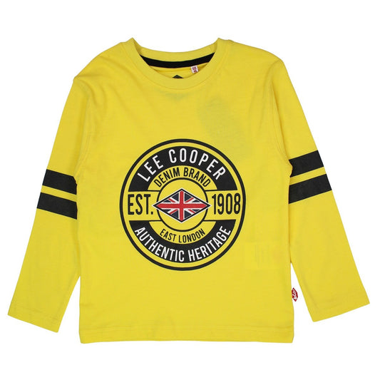 T-Shirt Lee Cooper - 4A Garçon - Enfant - Jaune - 100 % Coton - TrendyFlair