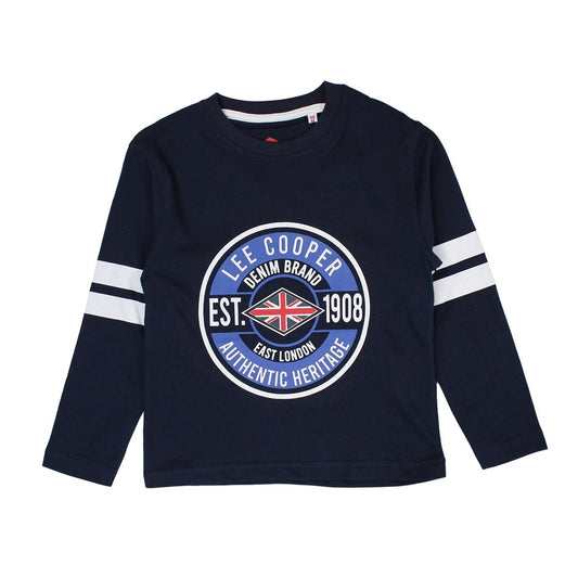 T-Shirt Lee Cooper - 4A Garçon - Enfant - Marine - 100 % Coton - TrendyFlair