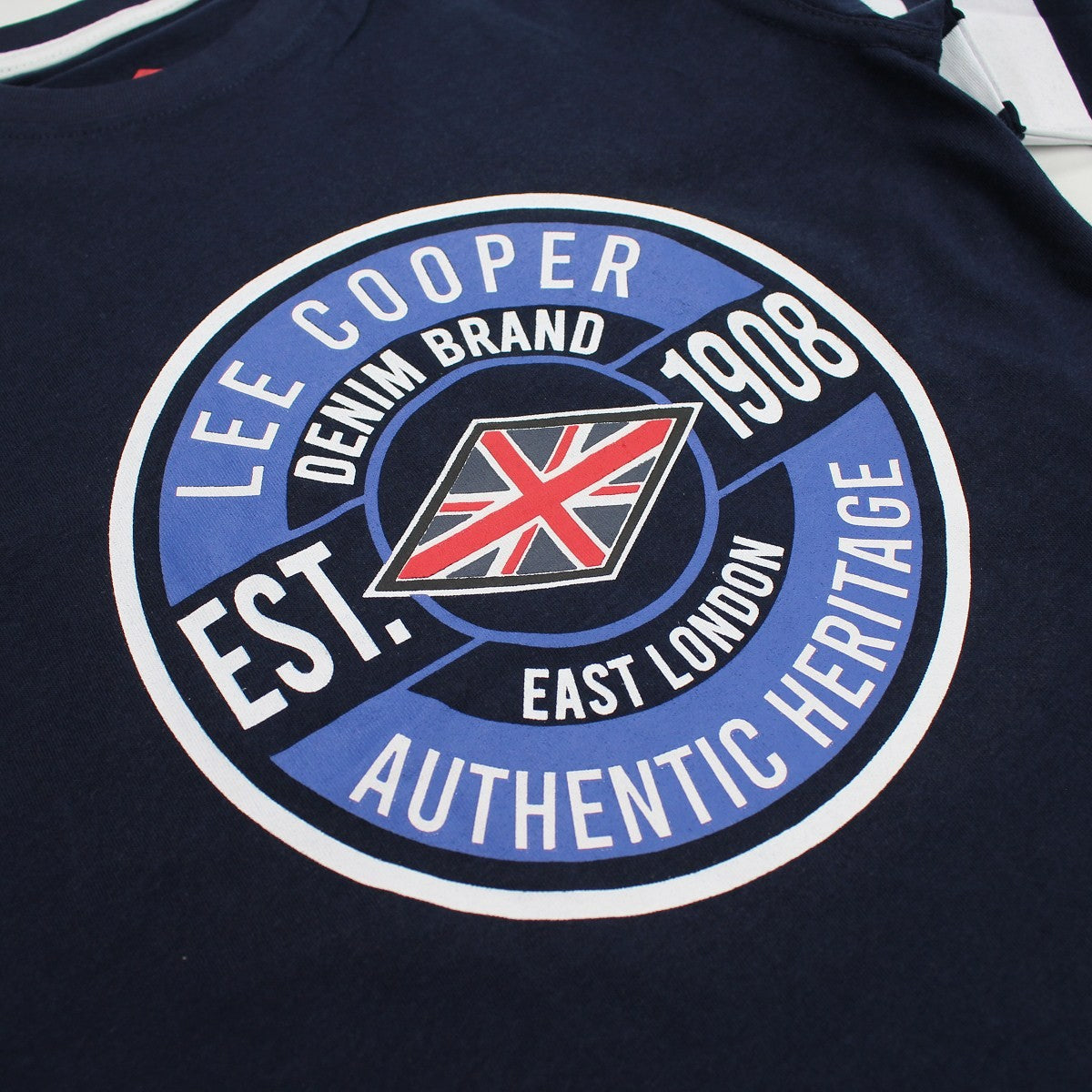 T-Shirt Lee Cooper - 4A Garçon - Enfant - Marine - 100 % Coton - TrendyFlair
