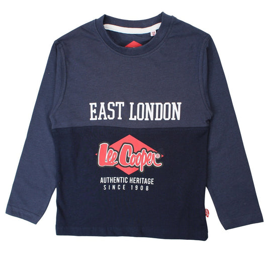 T-Shirt Lee Cooper - 4A Garçon - Enfant - Bleu - 100 % Coton - TrendyFlair