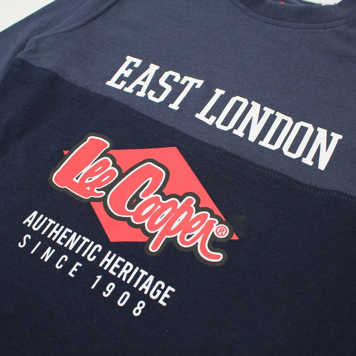 T-Shirt Lee Cooper - 4A Garçon - Enfant - Bleu - 100 % Coton - TrendyFlair