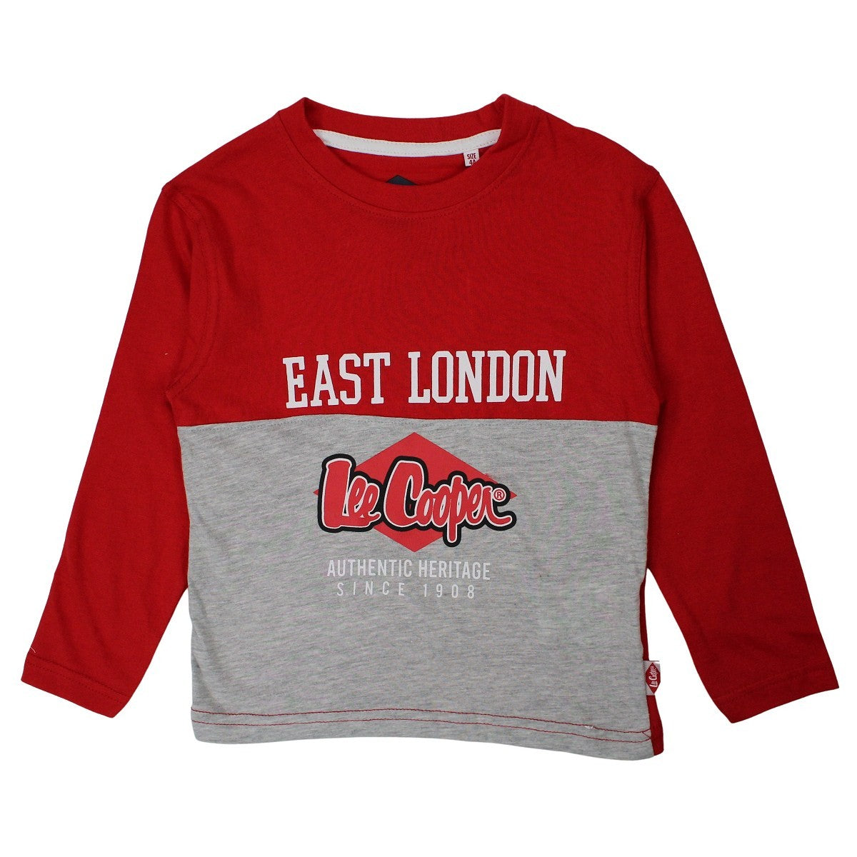 T-Shirt Lee Cooper - 4A Garçon - Enfant - Rouge - 100 % Coton - TrendyFlair