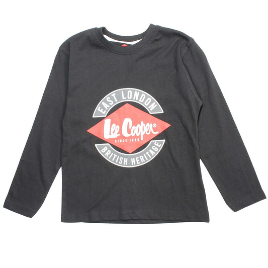 T-Shirt Lee Cooper - 4A Garçon - Enfant - Noir - 100 % Coton - TrendyFlair