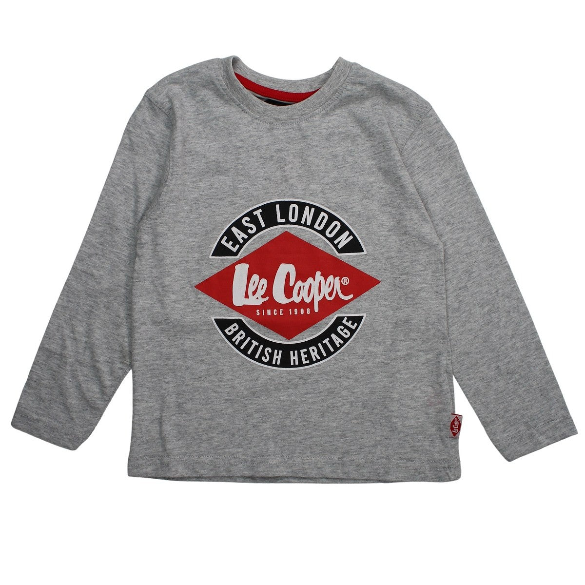 T-Shirt Lee Cooper - 4A Garçon - Enfant - Gris - 100 % Coton - TrendyFlair
