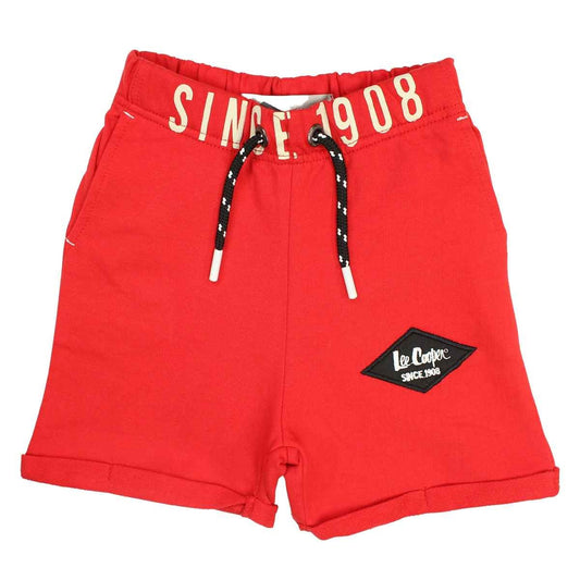 Bermuda Lee Cooper - 6A Garçon - Enfant - Rouge - 100 % Coton - TrendyFlair