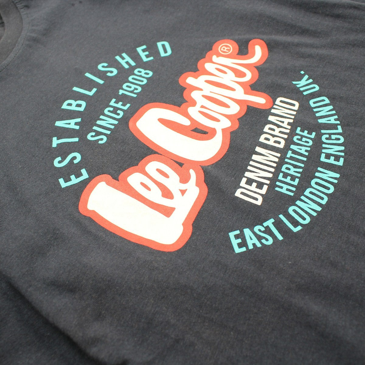 T-Shirt Lee Cooper - 4A Garçon - Enfant - Marine - 100 % Coton - TrendyFlair