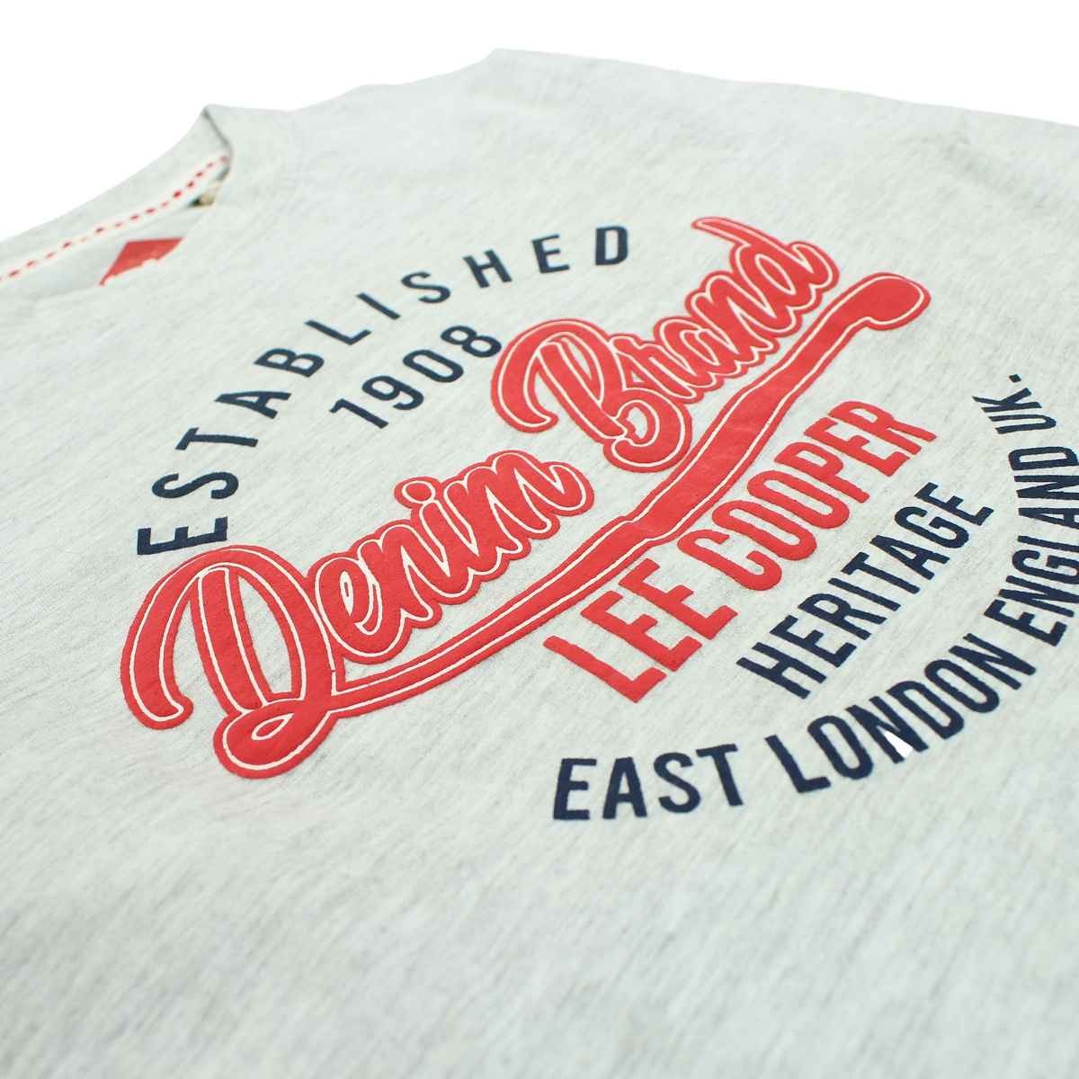 T-Shirt manches longues Lee Cooper - 6A Garçon - Enfant - Gris - 100 % Coton - TrendyFlair