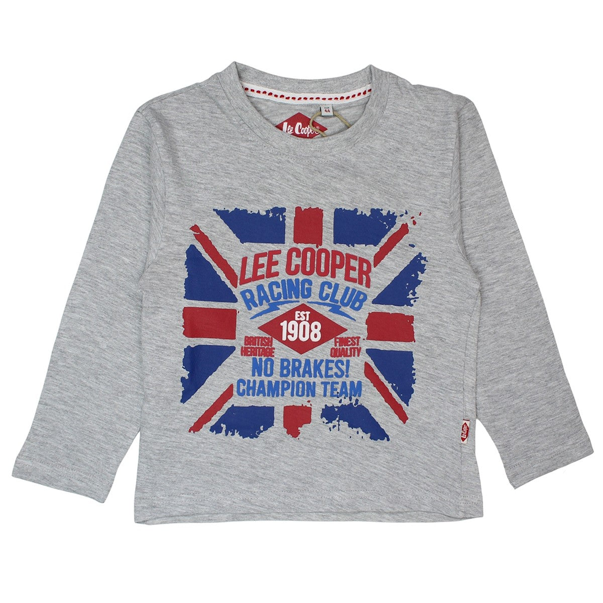 T-Shirt Lee Cooper - 6A Garçon - Enfant - Gris - 95 % Coton - 5 % viscose - TrendyFlair
