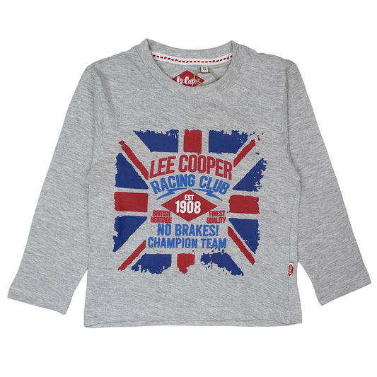 T-Shirt Lee Cooper - 6A Garçon - Enfant - Gris - 95 % Coton - 5 % viscose - TrendyFlair