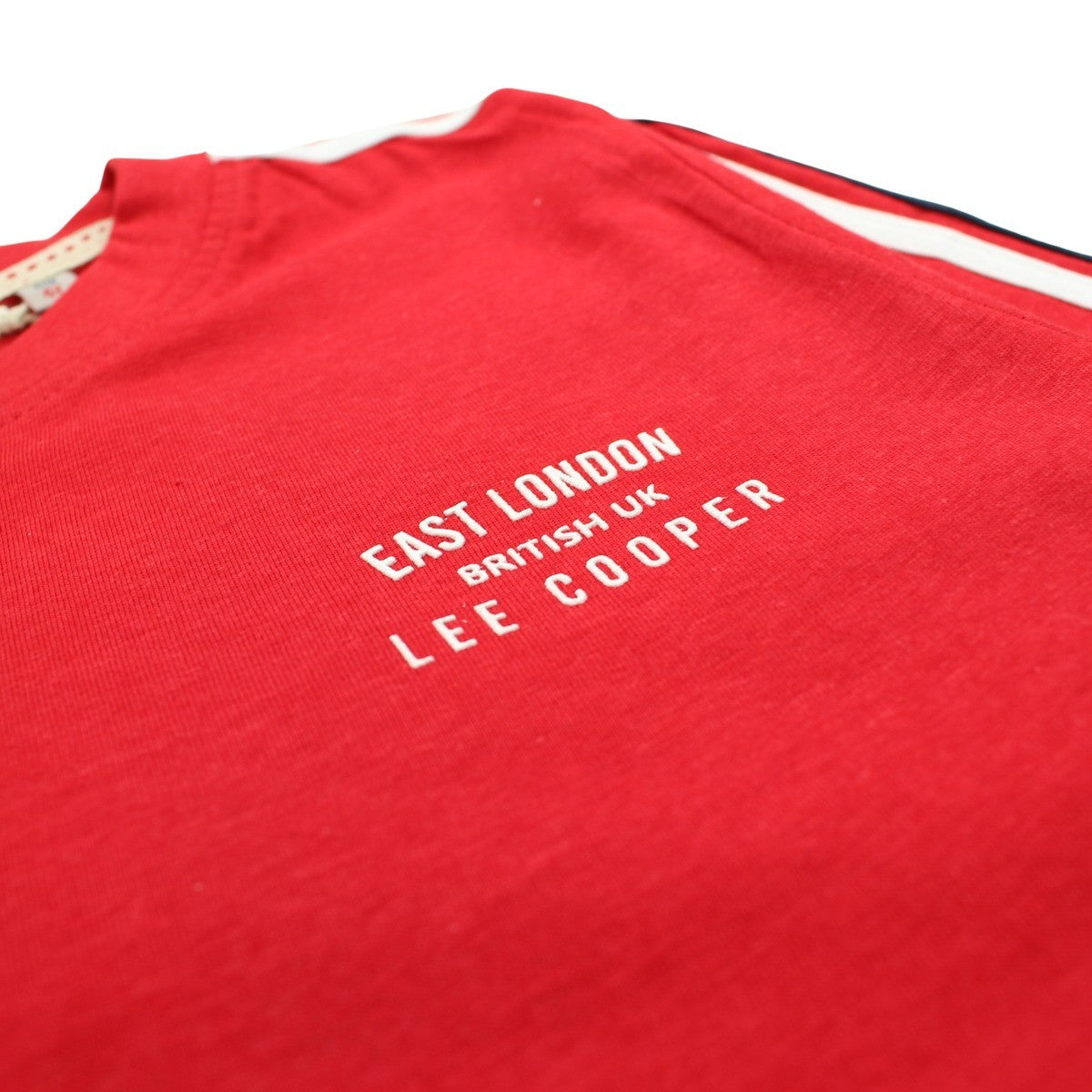 T-Shirt manches longues Lee Cooper - 4A Garçon - Enfant - Rouge - 100% Coton S/J GSM 160 - TrendyFlair