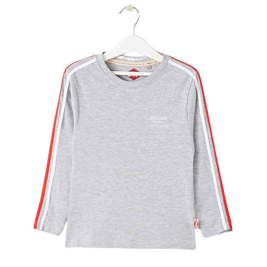 T-Shirt manches longues Lee Cooper - 4A Garçon - Enfant - Gris - 100% Coton S/J GSM 160 - TrendyFlair