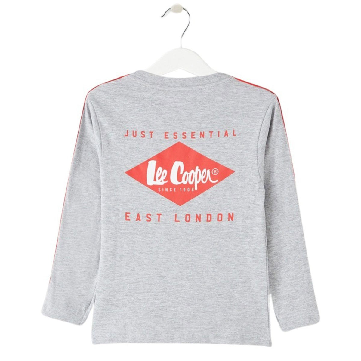 T-Shirt manches longues Lee Cooper - 4A Garçon - Enfant - Gris - 100% Coton S/J GSM 160 - TrendyFlair