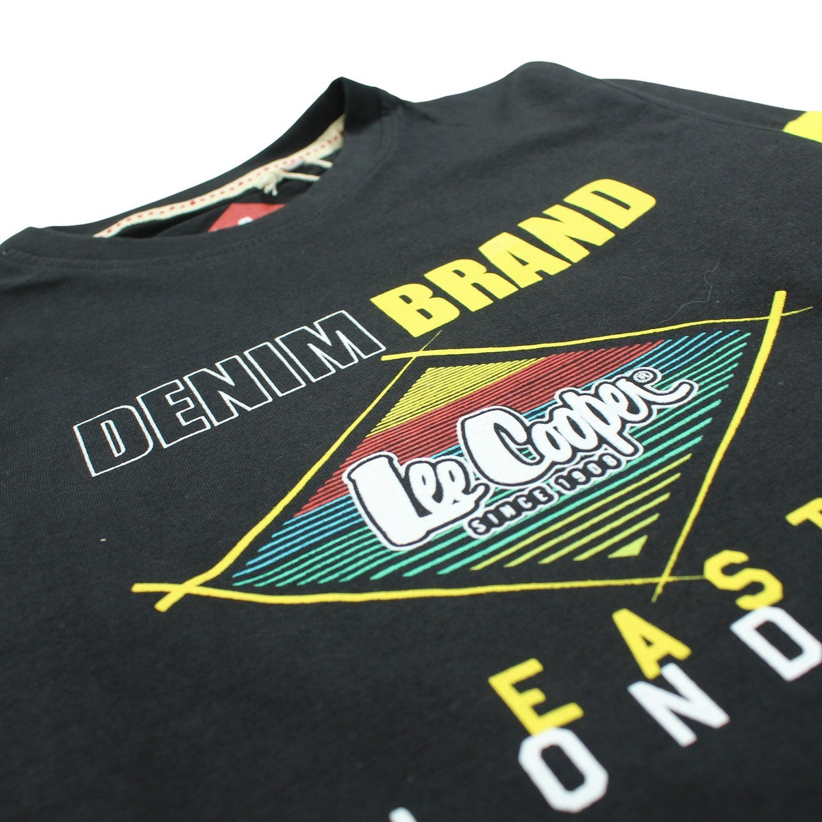 T-Shirt manches longues Lee Cooper - 4A Garçon - Enfant - Noir - 100% Coton S/J GSM 160 - TrendyFlair