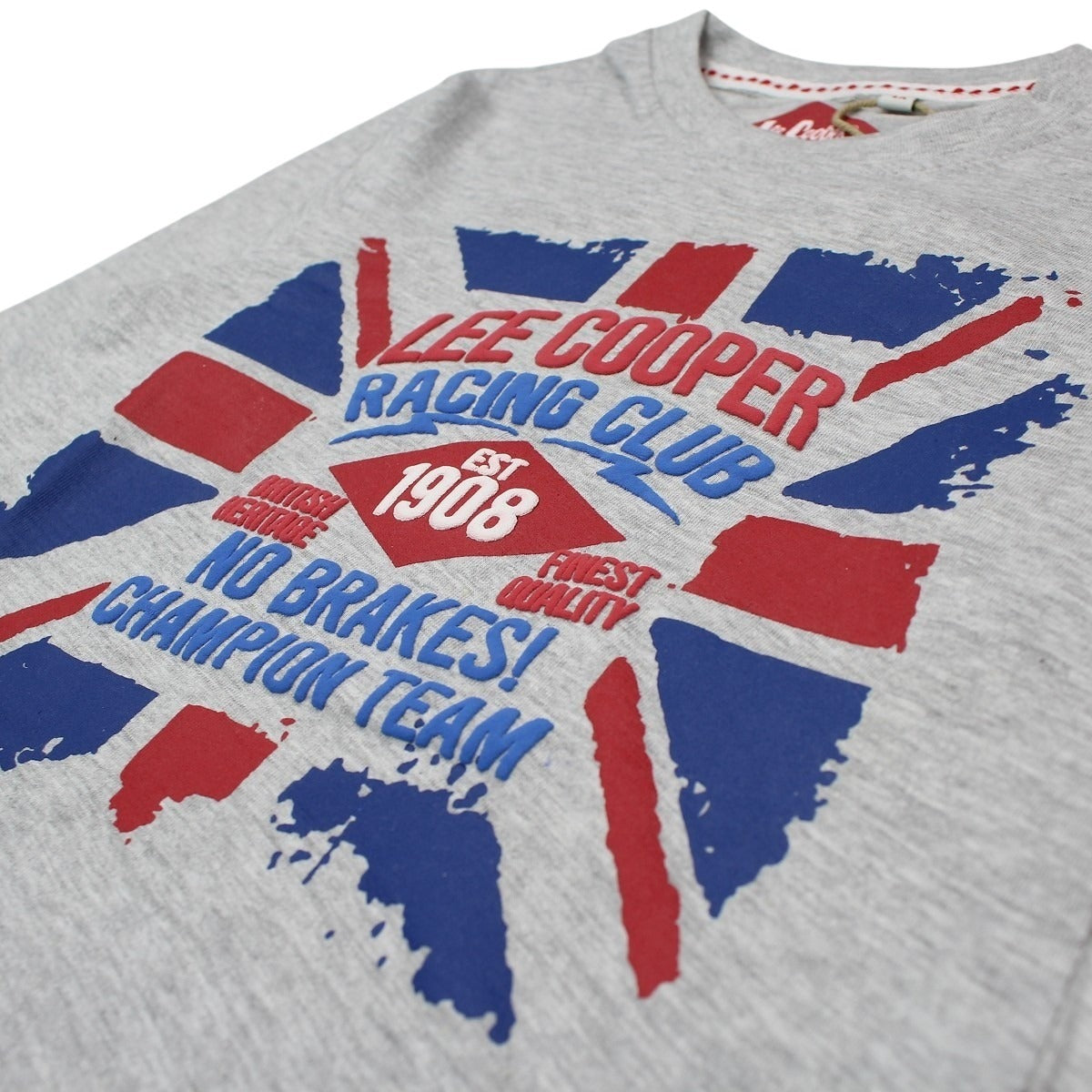 T-Shirt Lee Cooper - 6A Garçon - Enfant - Gris - 95 % Coton - 5 % viscose - TrendyFlair