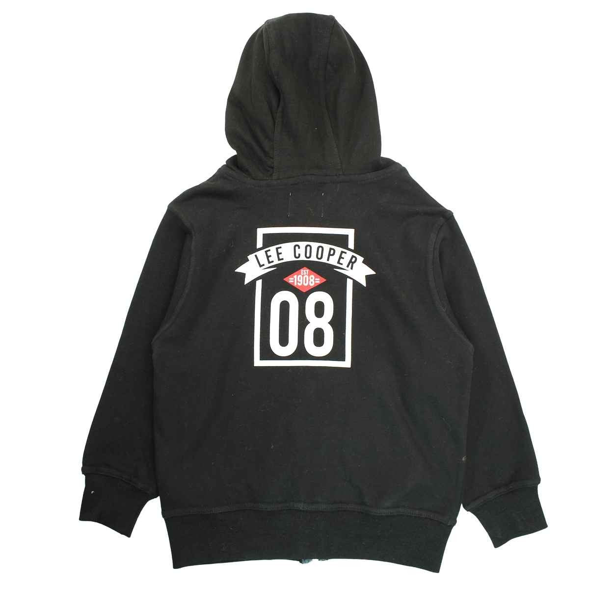 Veste à capuche Lee Cooper - 6A Garçon - Enfant - Noir - 60 % Coton - 40 % Polyester - 290-300 GSM - TrendyFlair