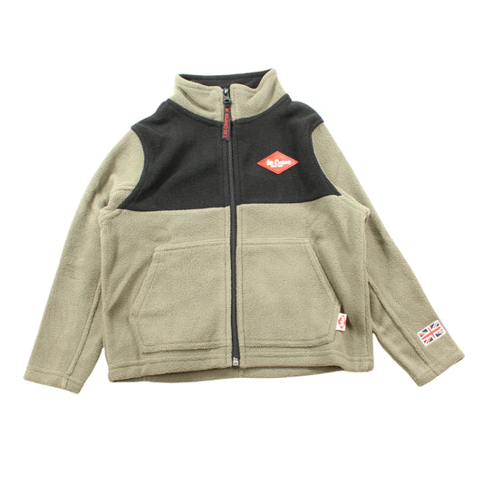 Gilet polaire Lee Cooper Garçon - 4A Garçon - Enfant - Kaki - 100% Polyester - TrendyFlair