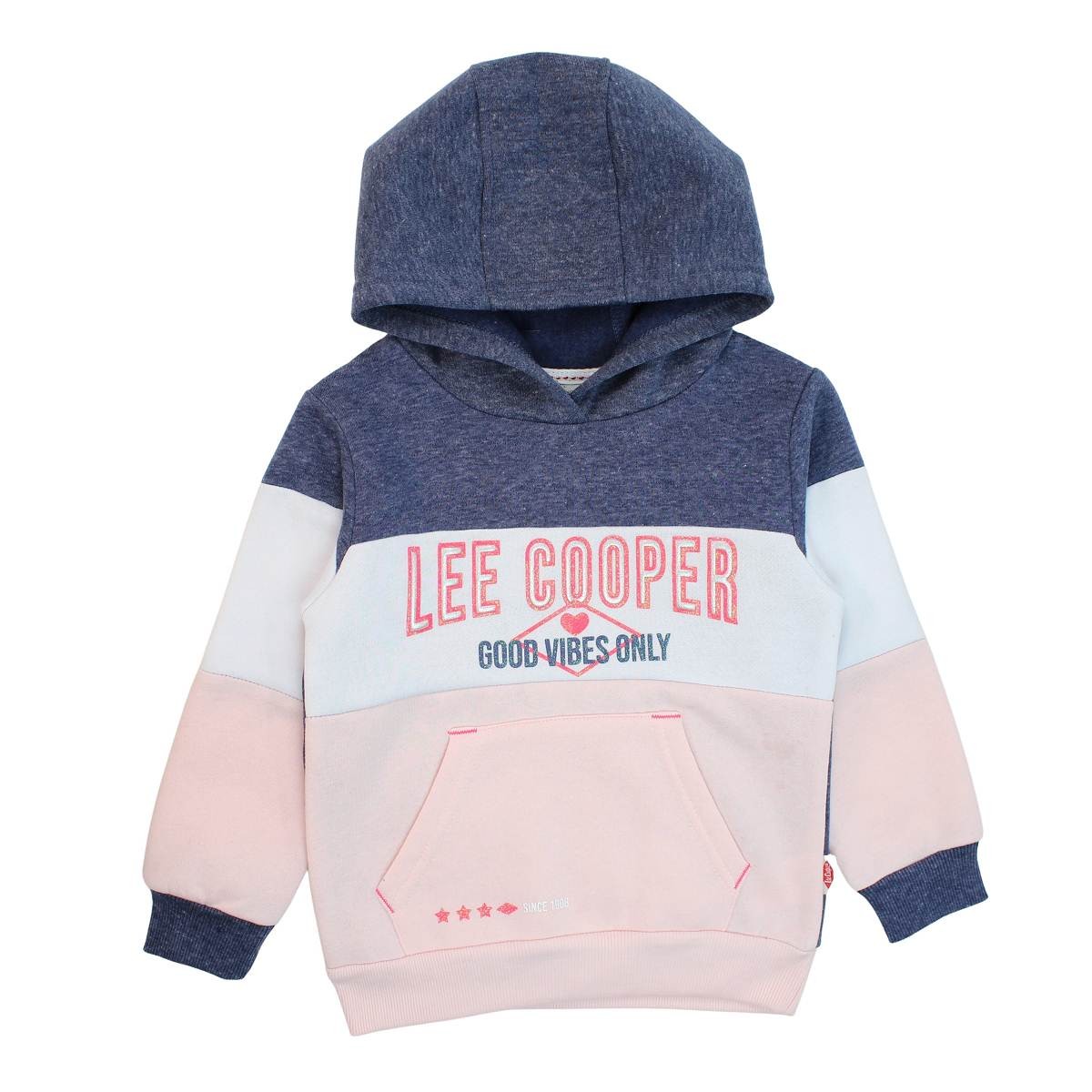 Sweat à capuche Lee Cooper - 4A Fille - Enfant - Marine - 80 % Polyester - 20 % Coton - TrendyFlair